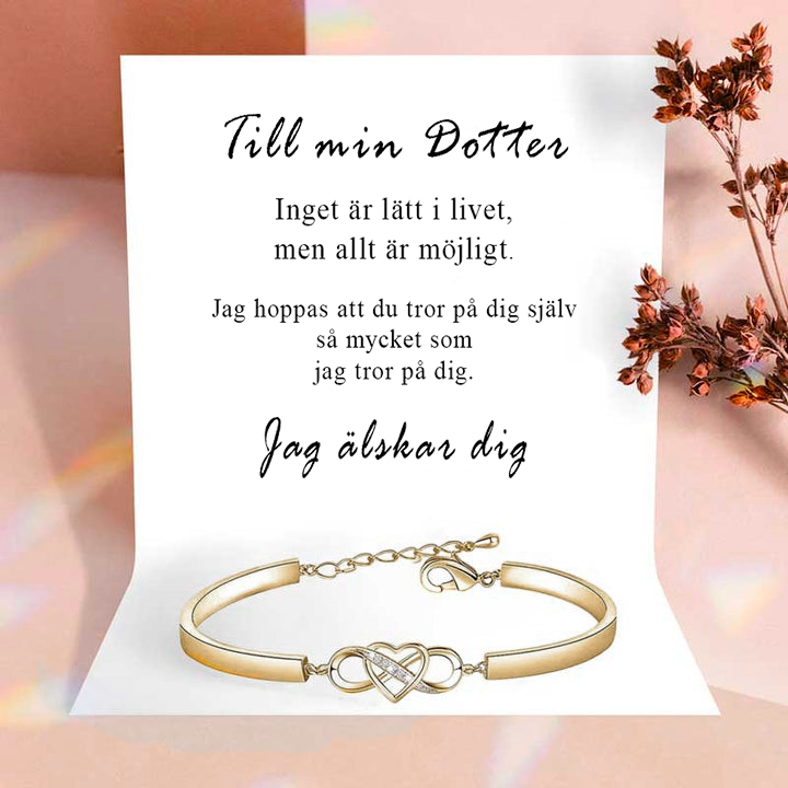 Till min dotter - Jag älskar dig armband