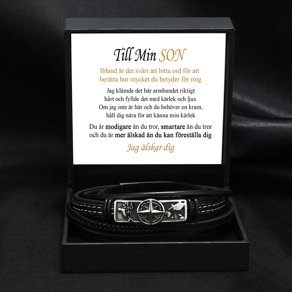Till min Son - Kompassarmband