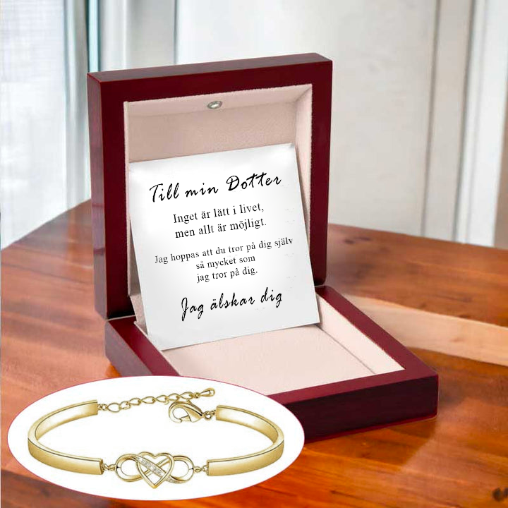 Till min dotter - Jag älskar dig armband