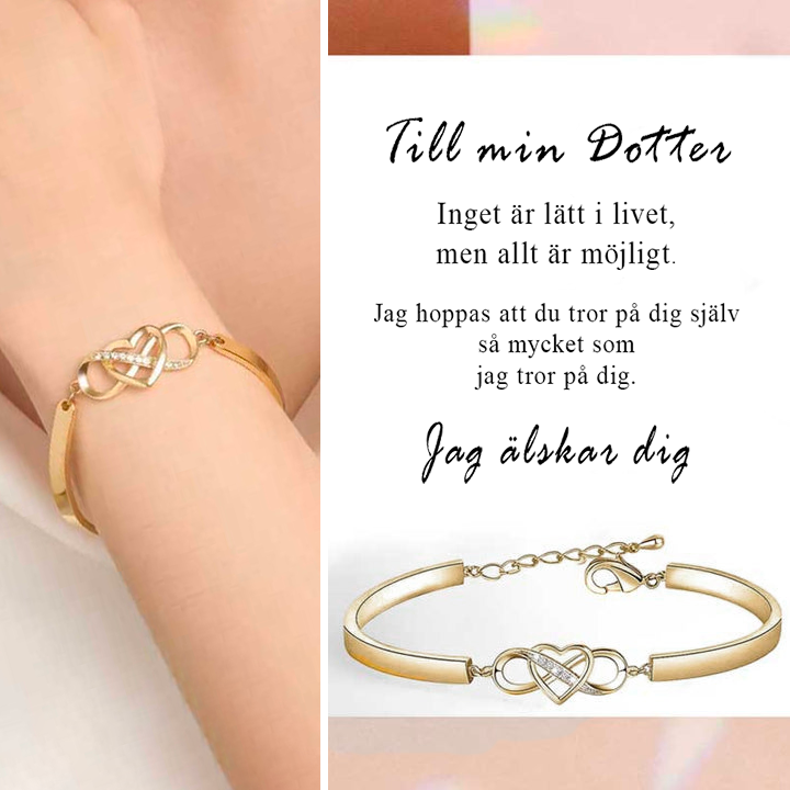 Till min dotter - Jag älskar dig armband