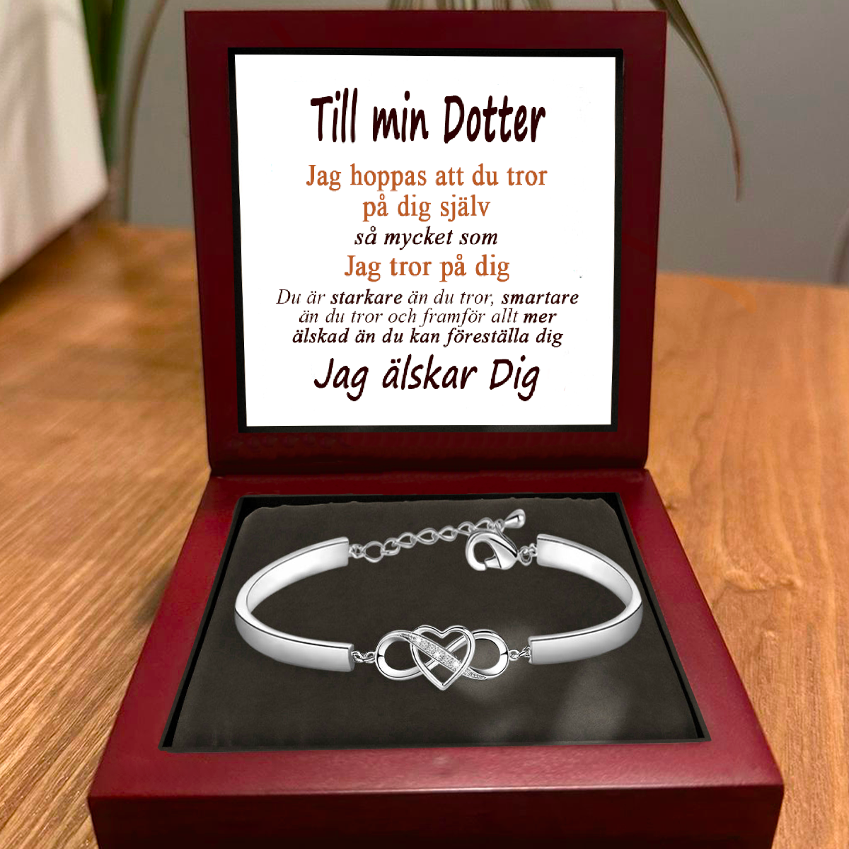 Till min dotter armband - Jag tror på dig