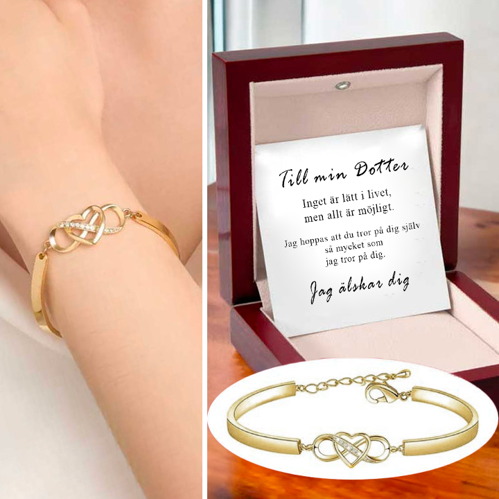 Till min dotter - Jag älskar dig armband