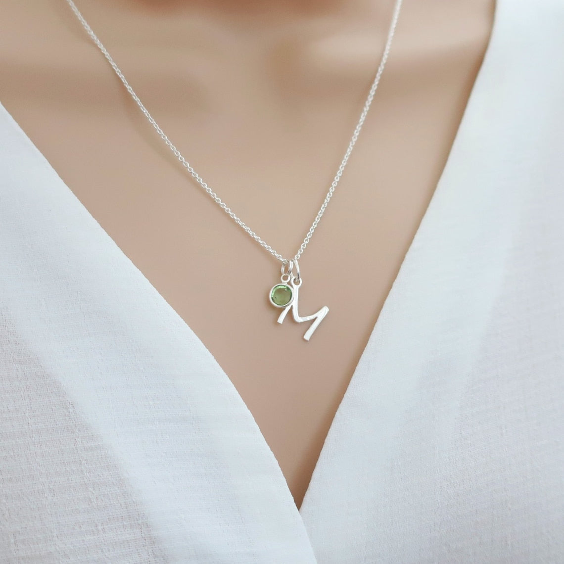 Till min Dotter - Personligt Birthstone halsband