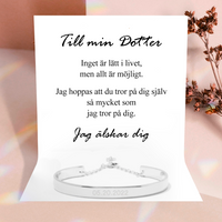 Till min dotter - Glöm aldrig att jag älskar dig - Guld