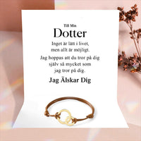 Familjearmband - Till min son eller dotter - Roséguld