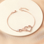 Till min dotter armband - Infinity-hjärta - Guld