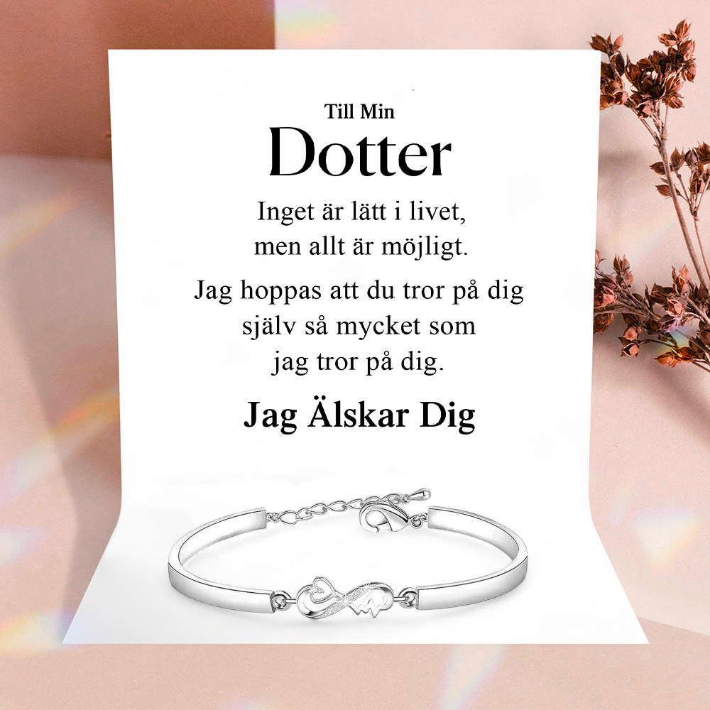 Till min Dotter - För alltid i mitt hjärta - Roséguld