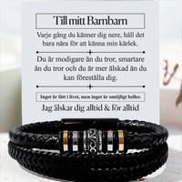 Till mitt barnbarn - I Love you always & Forever Armband