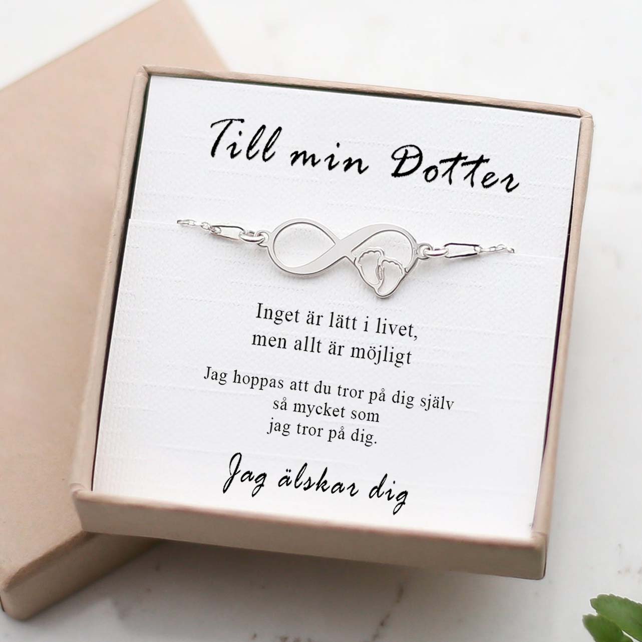 Till min dotter - Infinity armband