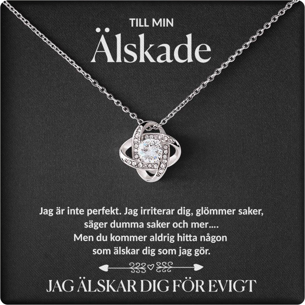 Till min Älskade - halsband med evig ros