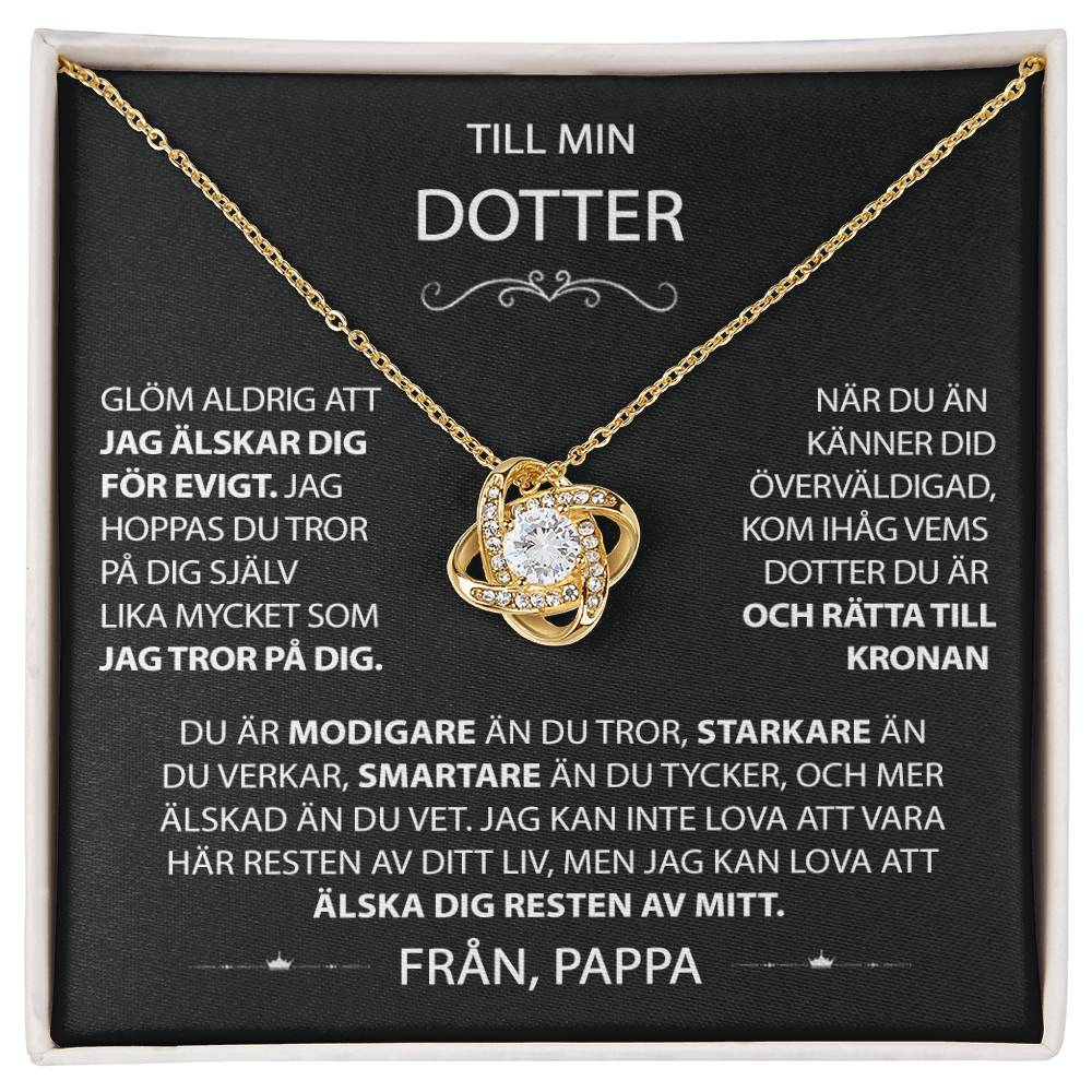 Till min Dotter - kärleksknopphalsband