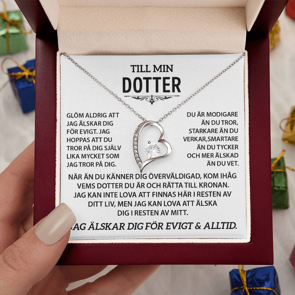 Till min Dotter - Hjärthalsband