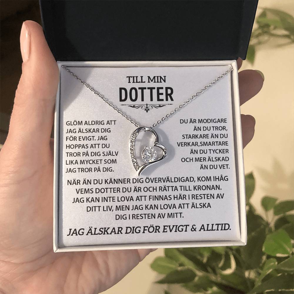 Till min Dotter - Hjärthalsband